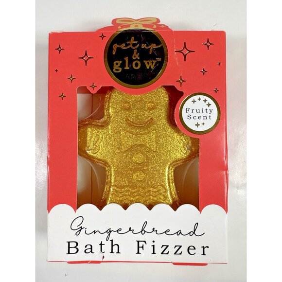 Get Up & Glow Bath Bomb Fizzer Fruity Gingerbread Vanilla Penguin Color Changing - Picture 2 of 9